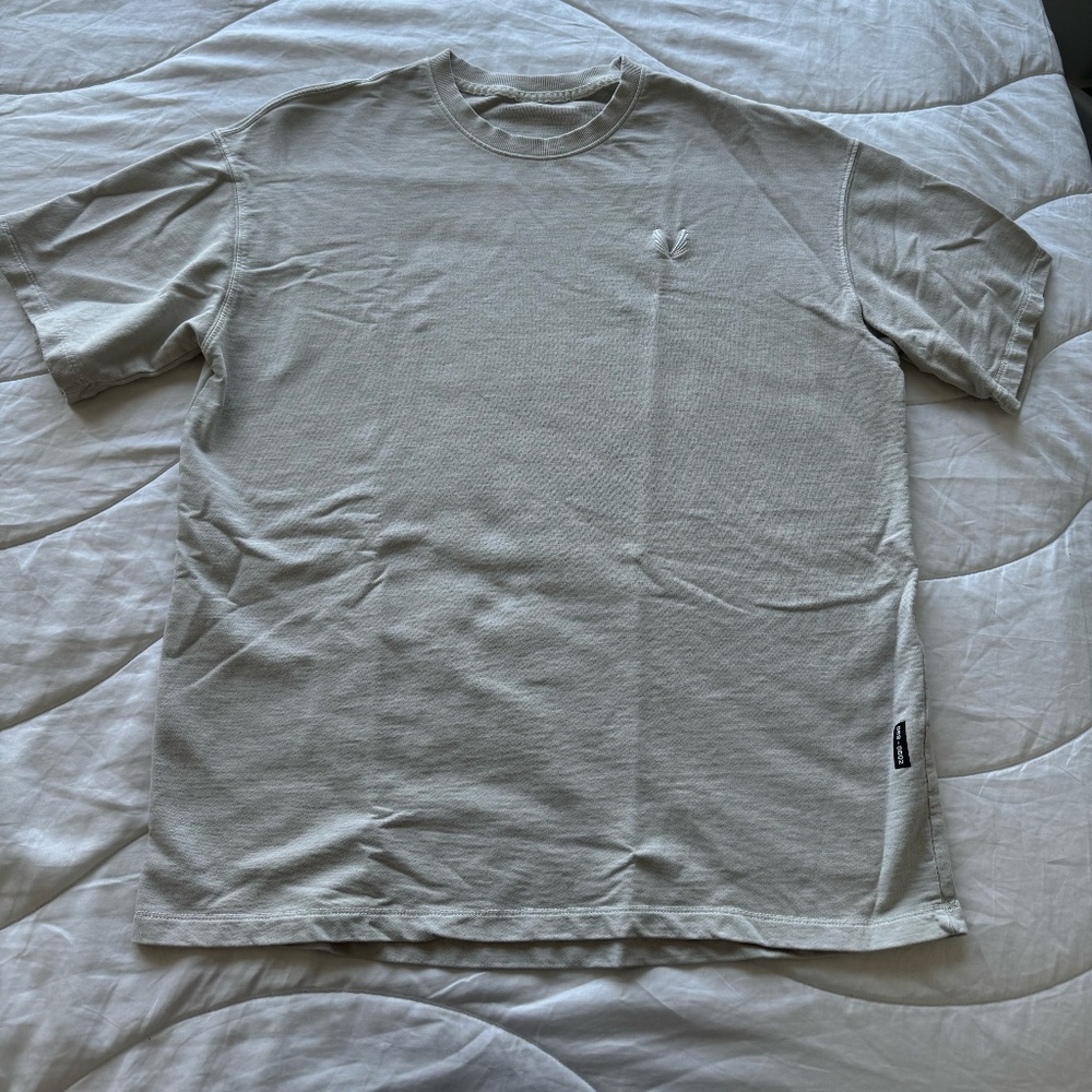 ASRV Light Gray Oversized Cotton Tee